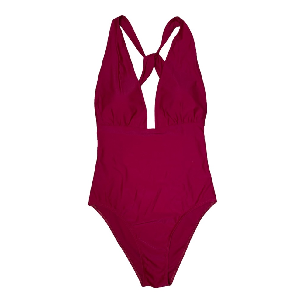 Summersalt The Plunge 1-pc Swimsuit Red 6